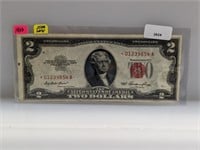 1953 Red Seal $2 US Star Note