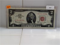 1963-A Red Seal $2 US Note