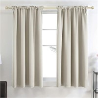 Deconovo Cream Curtains Blackout Drapes for