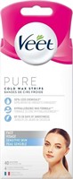 Veet PURE, Face Wax Strips, Sensitive Skin,