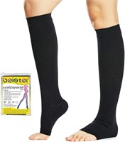 SIZE : S - BLACK - Beister 20-30 mmHg Knee High