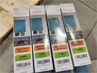 Lot of 4: Blackout Roller Shades  44' (Teal)