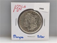 1921-S 90% Silver Morgan $1 Dollar