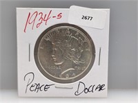 1934-S 90% Silver Peace $1 Dollar