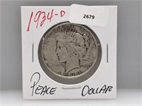 1934-D 90% Silver Peace $1 Dollar