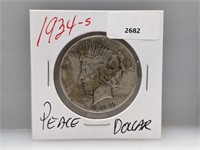 1934-S 90% Silver Peace $1 Dollar