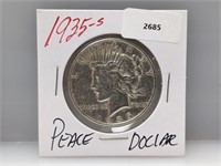 1935-S 90% Silver Peace $1 Dollar