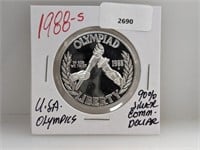 1988-S 90% Silv USA Olympics Comm $1