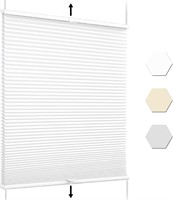 Lot of 3: White Top Down Bottom Up Blinds 26Wx 48H