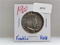 1960 90% Silver Franklin Half $1