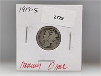 1917-S 90% Silver Mercury Dime