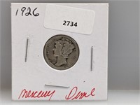 1926 90% Silver Mercury Dime