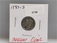 1937-S 90% Silver Mercury Dime