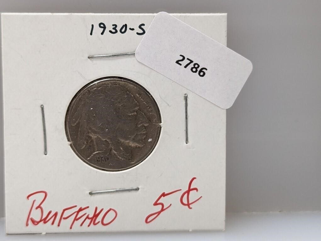 1930-S Buffalo Nickel Five Cents