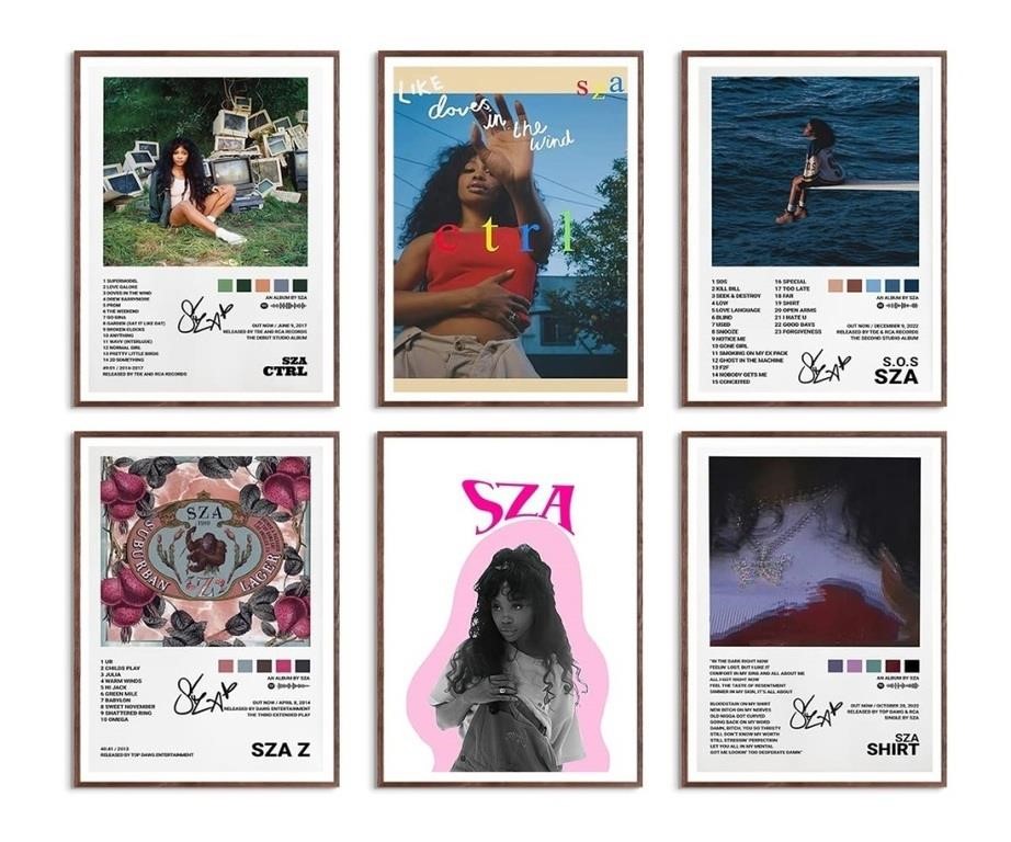 Sza Music Album Cover Poster Print Canvas Wall Art