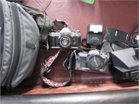 assorted cameras,