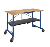 Kobalt Rolling Blue Wood Portable Work Bench $240