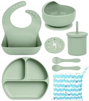 (Colour may vary)Silicone Baby Feeding Set, Comple