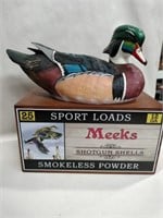 Sport loads meet shotgun shells wooden duck box