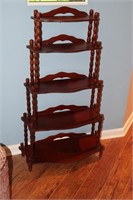 Wooden etagere 25.5" X 11.5" X 43"