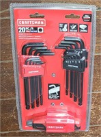 Craftsman 20pc Metric Universal  Hex Key Set $43