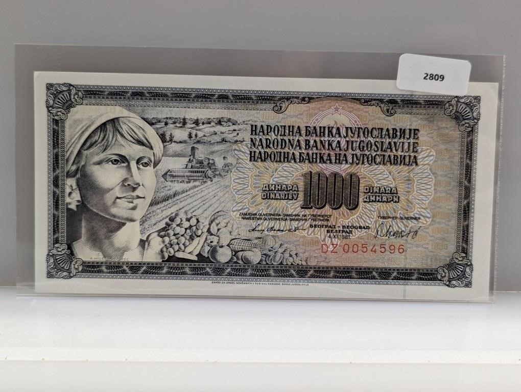 Yugoslavia 1000 Dinara