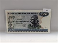 Zimbabwe Twenty Dollars