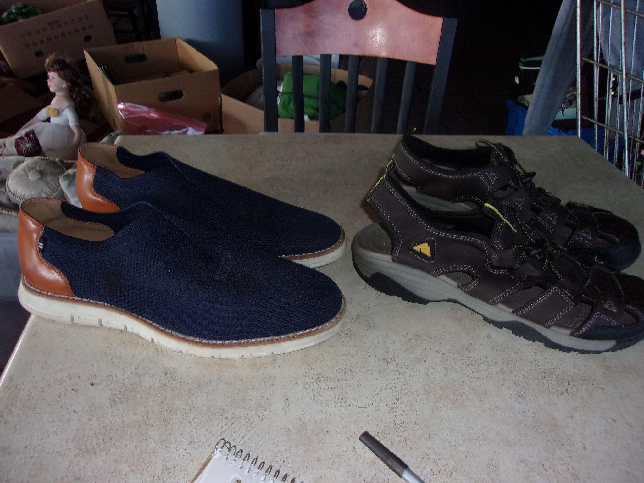 summer shoes ozark trail and nautica 10 1/2