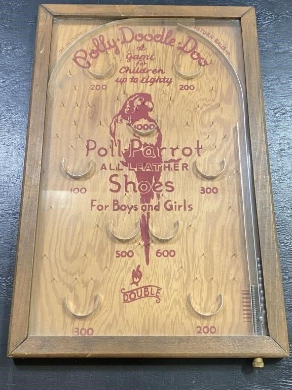 Vintage Polly-Doodle-Doo Pinball Game