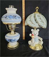 (2)  Antique Lamps