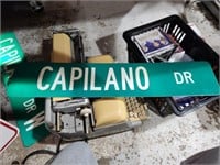 Capilano Dr street sign metal 24x5