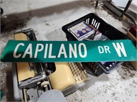 Capilano Dr W street sign metal 24x5