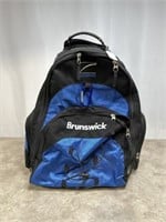 Brunswick bowling ball bag with one good bowling