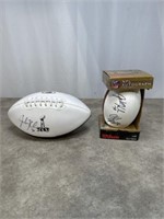 John Kuhn signed football and football signed by