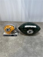 Donald Driver signed mini helmet and 2013 team