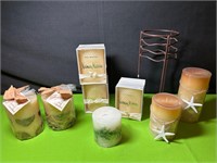 Pier 1 Pillar Candles, Hand Rolled Beeswax Candle