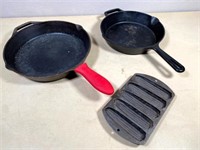 3pcs- quality cast iron cookware