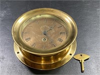 Antique Chelsea Brass Clock