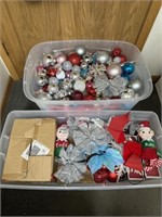 Large Assortment of Christmas Decorations with