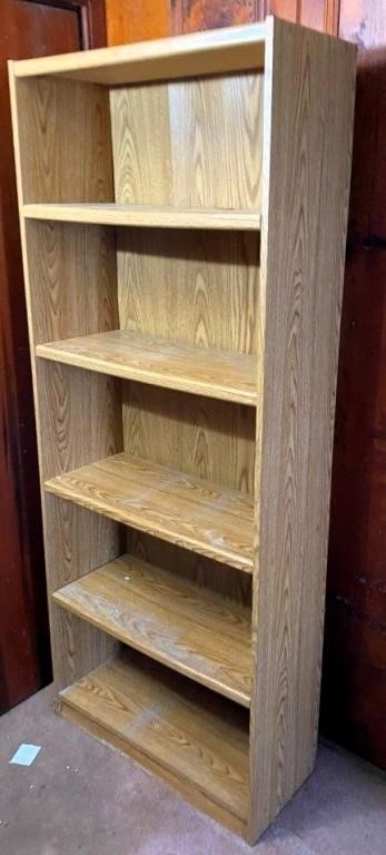 29" x 6ft wooden book shelf