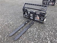 48" Skid Steer Hydraulic Fork Attachment