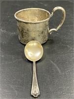Sterling Silver Cup & Spoon