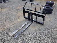 48" Skid Steer HD Pallet Fork Attachment