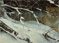 Robert Bateman "Cougar In The Snow" S/N