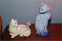 Lenox cat figurine with butterfly titled