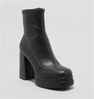 Women's Nadia Platform Boots Black 9.5 $44