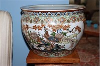 Oriental fish bowl planter 12" diameter