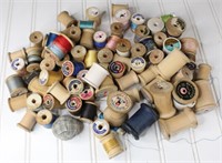 Assorted Sewing Thread & Spools