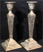 2 Silver Candle Holders