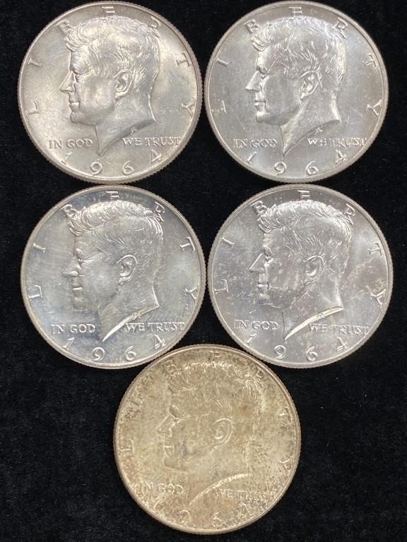 1964 John F. Kennedy Half Dollars